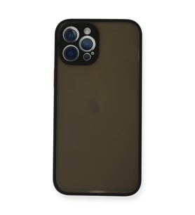 Apple İphone 12 Pro Max Kılıf Montreal Silikon Kapak - Siyah