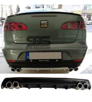 Seat Cordoba Difüzör Arka Tampon Eki 4 Egzoz Çıkışlı Siyah Lüx Tip