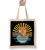 Cat Ramen Dog Shiba Inu Japanese Kawaii Cute Anime Puppy Bez Çanta Uzun Saplı