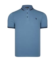 T8586 DEWBERRY ERKEK POLO YAKA T-SHIRT-INDIGO (İndigo)