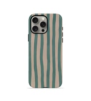 iPhone 15 Pro Vorian Çift Katmanlı MagSafe Kılıf Sage Riviera Stripe
