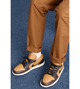 Nike Air Jordan 1 Low Special Edition Leather Sneaker Hakiki Deri Unisex Günlük Spor Ayakkabı Kahverengi