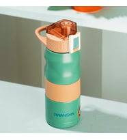 Cooker 1393-4 Paslanmaz Çelik Sızdırmaz Çift Katmanlı Yalıtımlı Çay Kahve Termosu Yeşil 350 ml