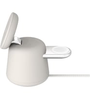 BoostCharge Pro 2'si 1 Arada Kablosuz Şarj Cihazı, Qi2 15W - iPhone 17, 16, 15, 14, 13 Serisi, Apple Watch, AirPods ve Diğer Qi2 Özellikli Cihazlar için MagSafe Uyumlu Şarj Cihazı, Kum Rengi