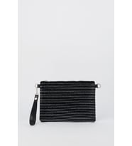 Kadın Sıralı Gümüş Taşlı Süet Bilek Askılı Ve Zincir Askılı Portföy El Ve Clutch Çanta