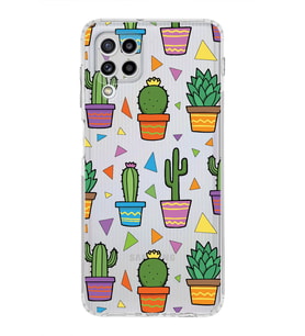 PrintiFy Samsung Galaxy M32 ile Uyumlu Water Color 4  Kamera Korumalı Şeffaf  Kılıf