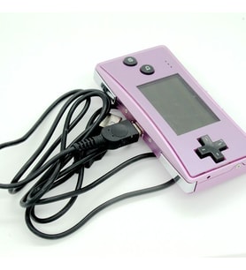 GBM USB Şarj ve Data Kablosu GBM Şarj Kablosu Nintendo GameBoy Micro Şarj Kablosu GBM Kablo (Siyah)