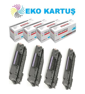 Eko Kartuş Laserjet P2014 Ekonomik Avantajlı 4’lü Paket Muadil Toner (Siyah)