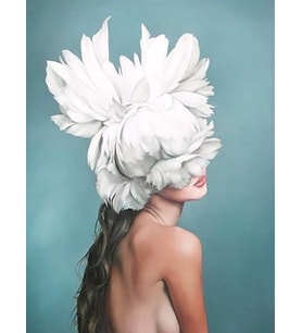 Çiçeklenmek 4 Sayılarla Boyama Seti(60x75 cm Tuval Şasesine Gerili)