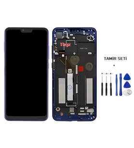 Xiaomi Mİ 8 LİTE Uyumlu Lcd Ekran Dokunmatik Servis Lcd ÇITALI MAVİ + TAMİR SETİ