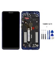 Xiaomi Mİ 8 LİTE Uyumlu Lcd Ekran Dokunmatik Servis Lcd ÇITALI MAVİ + TAMİR SETİ