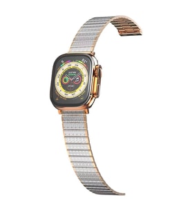 Apple Watch 38mm Made Metal Kordon (SAAT DEĞİLDİR) - Gümüş-rose Gold