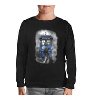 Doctor Who - Tardis Siyah Çocuk Sweatshirt