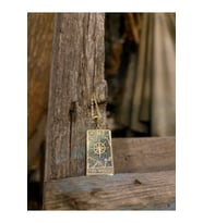 The World Dünya Tarot Kartı Gümüş Kolye