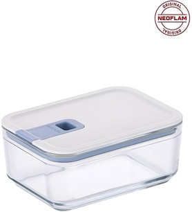 Orchid Neoflam, Mükemmel Mühür, Cam Gıda Konteyner, Dikdörtgen, 750Ml, Kapaklı, Konik Şekil, Isıya D