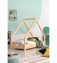 Markaawm Çatılı Montessori Yatak 90x190 Ahşap Çocuk Karyola