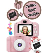 Çocuk Kamerası Dijital Fotoğraf Makinesi Mini 1080p HD Kamera (4GB Hafıza K