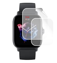 Amazfit GTS 3 Saat Ekran Koruyucu Tam Kaplama TPU Film 2 Adet (Şeffaf)