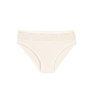12 Adet Yıldız Bayan Likralı Dantelli Bikini Külot Ekru 3788