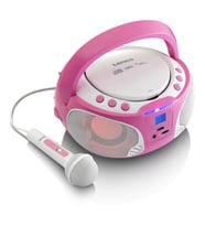 Lenco SCD650PK Taşınabilir Müzik Seti Karaoke Radyo CD Çalar MP3 USB