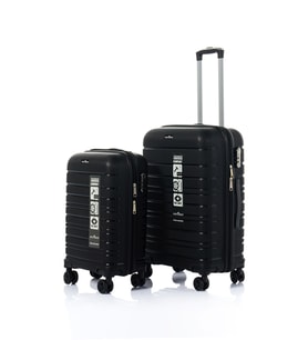 Hotowa Gold PP Valiz 8010 Siyah TSA Kilitli İkili Set