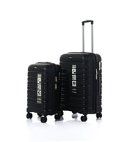 Hotowa Gold PP Valiz 8010 Siyah TSA Kilitli İkili Set