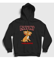 Presmono Unisex Beyaz Houdini Melvins Kapüşonlu Sweatshirt 447593tt (Siyah)