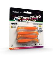 Ulti Baits Minnow Shad Silikon Balık 70MM 1,6gr 4 Adet, UB-C17, Pumpkin, Turuncu