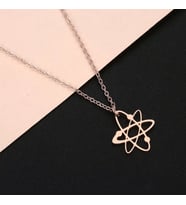 Kişiye Özel 925 Ayar Gümüş Atom Kolye