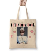 Bts Jung Kook Baseball Sleeve Bez Çanta Uzun Saplı