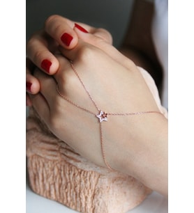 925 Ayar Gümüş Yıldız Figürlü Rose Şahmeran - B060801