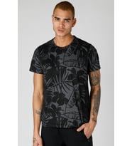 Maraton Regular Erkek Bisiklet Yaka Siyah T-shirt