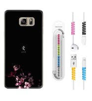 Samsung S7 Edge S20 Fe Plus Ultra S21 S22 Kılıf Kablo Koruma Spiral Silikon Love 1629