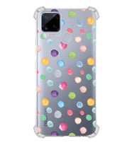 PrintiFy Oppo Realme C15 Uyumlu Water Color 6 Baskılı Şeffaf Köşe Korumalı Antişok Kılıf