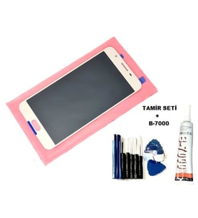 Samsung Galaxy J7 Prime Uyumlu Lcd Ekran Dokunmatik Servis + B-7000 + Tamir Seti GOLD