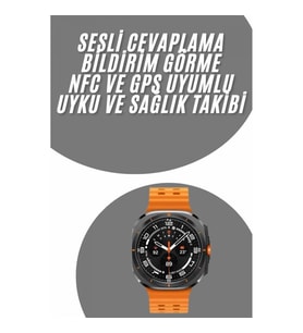 Mey İthalat® Tüm Telefonlara Uyumlu Akıllı Saat Uyku ve Sağlık Takibi Nabız Ölçer Adım sayar