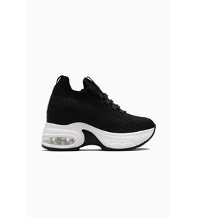 Guja Kadın Gizli Dolgu Topuk Sneaker Ayakkabı 26y 26y300-8 Bej (Siyah)