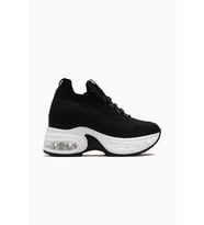 Guja Kadın Gizli Dolgu Topuk Sneaker Ayakkabı 26y 26y300-8 Bej (Siyah)