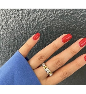 Tiffany Model XOXO Ayarlanabilir Zirkon Taşlı Kadın Yüzük
