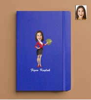 Kişiye Özel Kadın Model 13x21 Mavi Defter-35