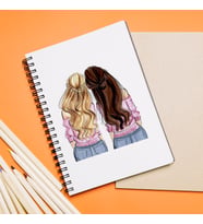 Kız Arkadaş Tasarımlı Defter