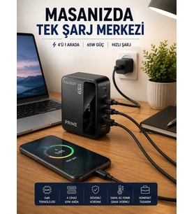 4 Cihazı Aynı Anda Destekleyen Şarj İstasyonu