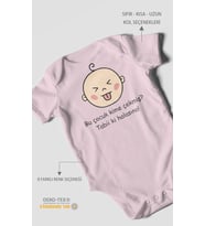 Bu Çocuk Kime Çekmiş? Tabiki Halasına Baskılı Bebek Zıbını – Çıtçıtlı Body  %100 Pamuk Kısa Kol (Bebek Pembesi)