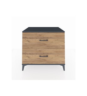 Kronos Şifonyer 2 Çekmeceli 88x59x80 Antrasit-Çam