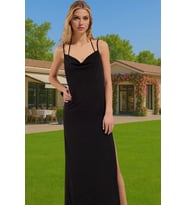 Kadın Yazlık Örme Bodycon Plaj Elbise Derin Yırtmaçlı Maxi Özenle Seçilmiş Özel Tasarım