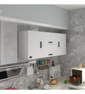 Kenzlife hazır mutfak lucida byz 060*150*32 mutfak banyo dolabı kapaklı raflı (Karışık)