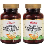 Balen (V5) Arı Sütü & Kırmızı Ginseng & Polen & Propolis Tablet x 2 Adet