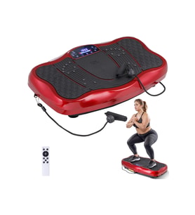 Glr 750 Kırmızı Güçlü Titreşimli Egzersiz Platformu Body Vibration Plate Makinesi