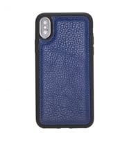 Bouletta Apple iPhone XS Max Uyumlu Deri Arka Kapak Mavi