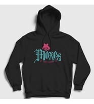 Presmono Unisex Beyaz Logo Moxes Oyun 2077 Cyberpunk Kapüşonlu Sweatshirt 528153tt (Siyah)